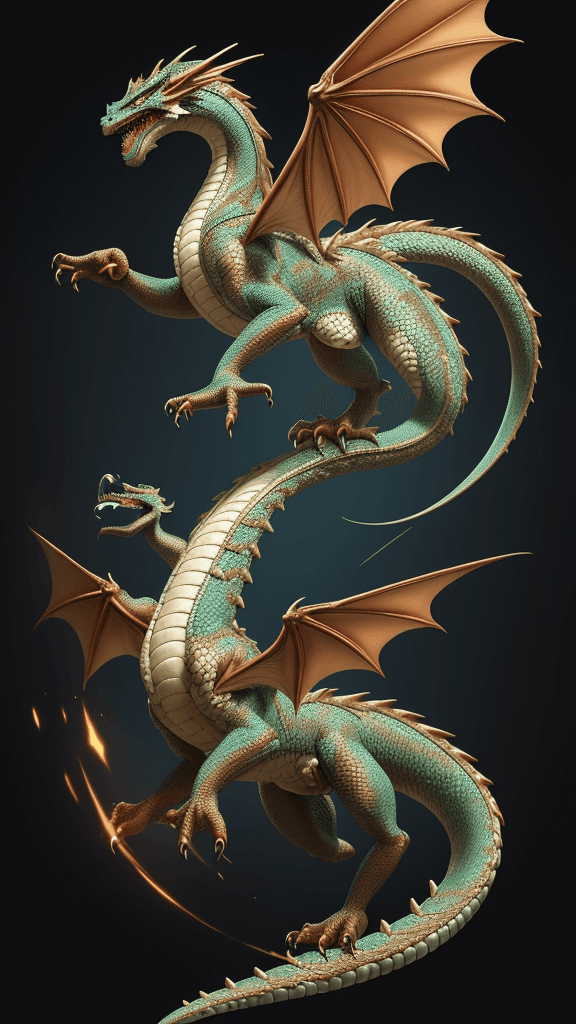 AI generated: "Generate a breathtaking 16K 3-4D illustration featuring a majestic dragon in full flight. The drago...