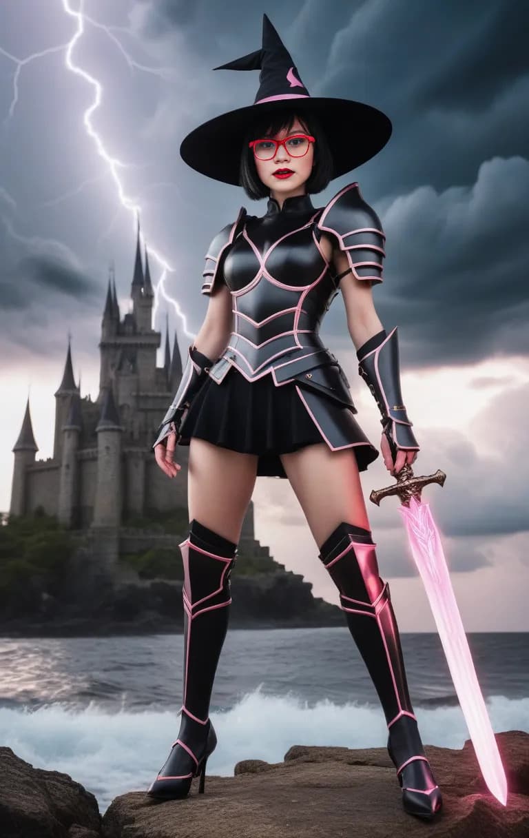 AI generated: (1 woman, Alone) (WakatsukiRisa, Sarada uchiha, black hair, short hair, Black eyes, (small waist), r...