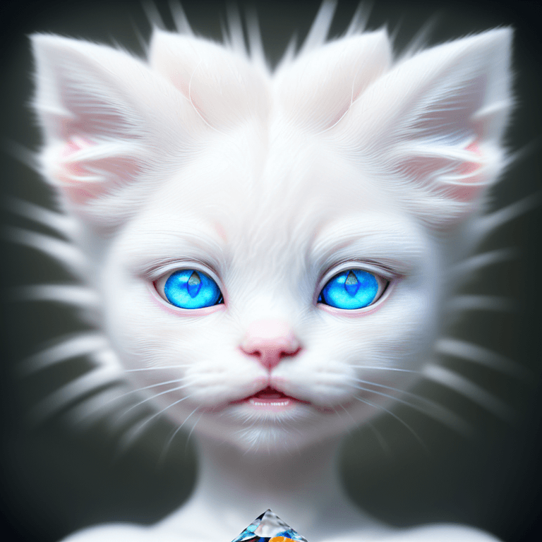 AI generated: (hyperrealism : 1. 4), (award winning: 1. 4) (masterpiece photo: 1. 4) BREAK 
a very cute white albi...