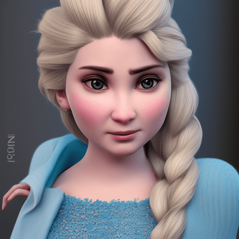 AI generated: hyper realistic, Elsa frozen, hyper detailed, intricately details, sharp focus, highest quality, har...