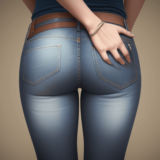 AI generated: a woman wearing jeans with crying a lot