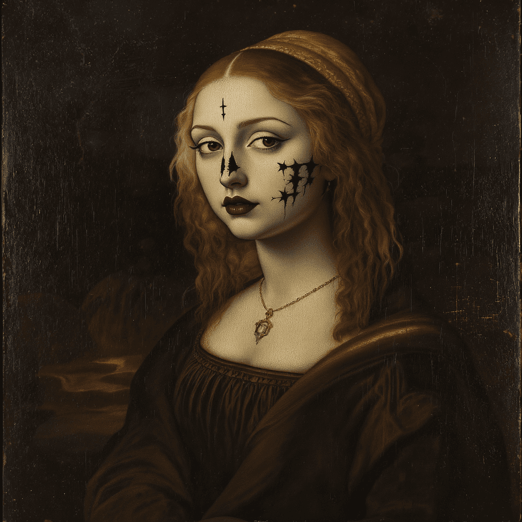 AI generated: A Renaissance-style painting influenced by Caravaggio and Banksy with subtle elements of Lucian Freu...