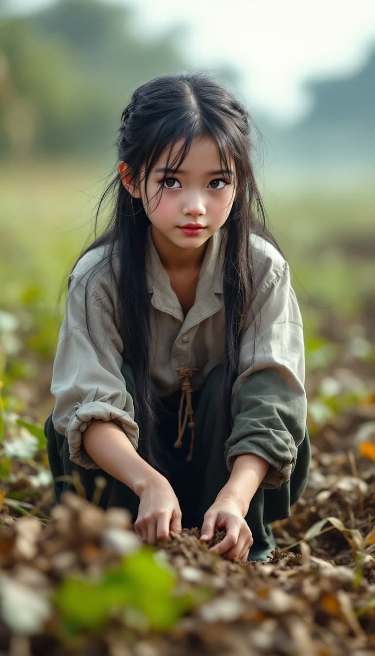 AI generated: a professional photo of a eleven year Vietnamese girl,(futuristic),(masterpiece), (realistic), (perf...