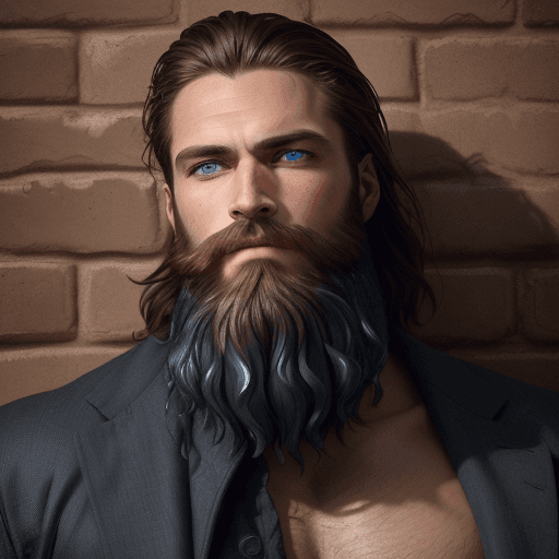 AI generated: absurdres, (((masterpiece) )), best quality, a handsome man with chiseled features stares confidentl...