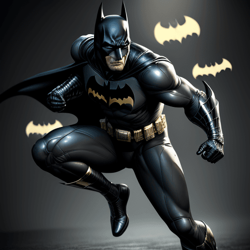 AI generated: A full body Batman character, realistic, ultra detailing, nice dynamic pose, 8K sharp focus, highly ...