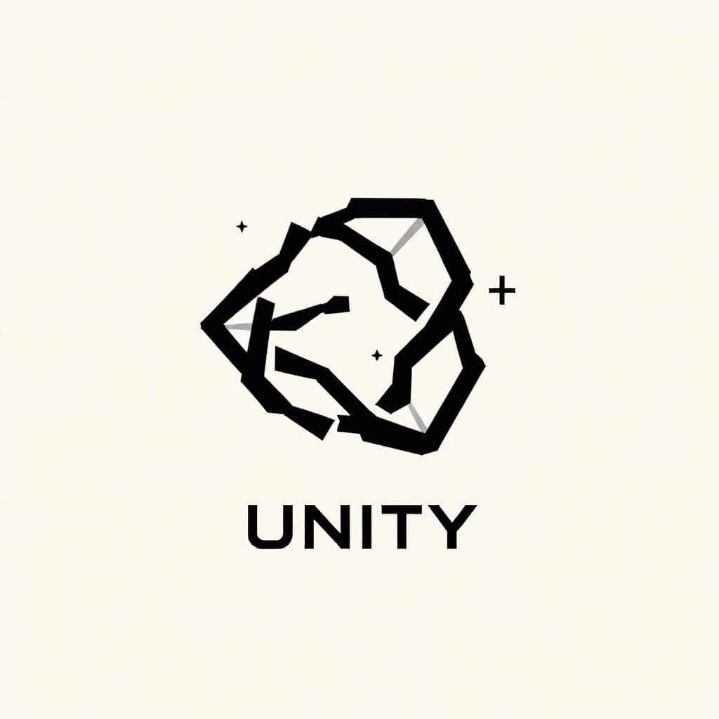 AI generated: Unity is together people's they do work , can you create logo this unity