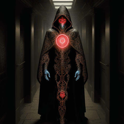 AI generated: i am masterprompter (a.k.a. robiness) and i generated an image of a cybernetic mystic in an ancient ...
