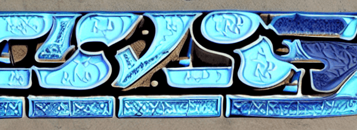 AI generated: A slogan 'Tepid Nirvana'. These letters are stand out on top of intricately carved ice blocks, their...