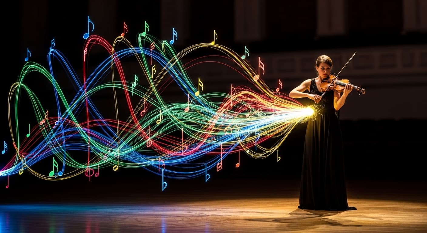 AI generated: The Synesthesia Of Strings Makes Magical Music