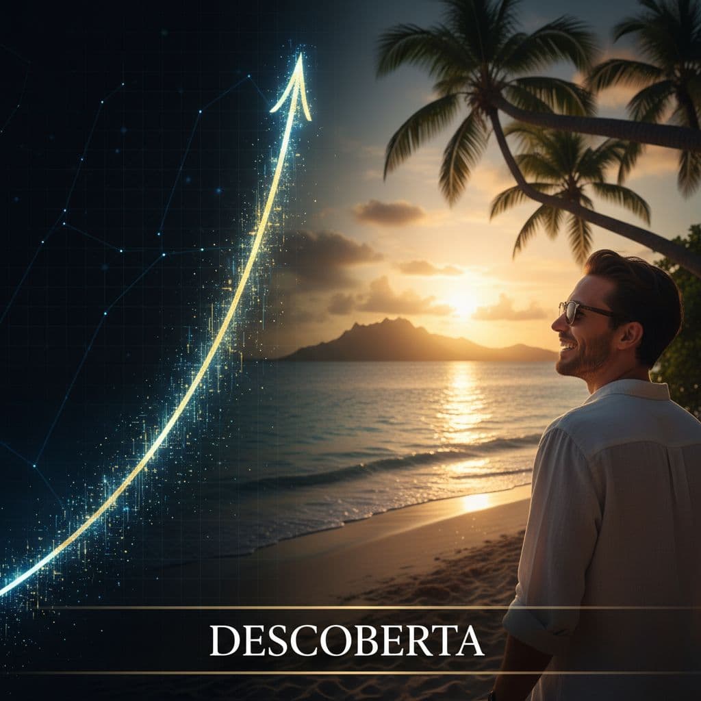 AI generated: Abertura com um vídeo intrigante de um gráfico de crescimento exponencial ou um investidor sorrindo ...