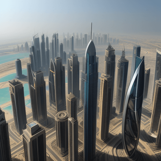 AI generated: create a  city of the future as Dubai will look like in 1000 years