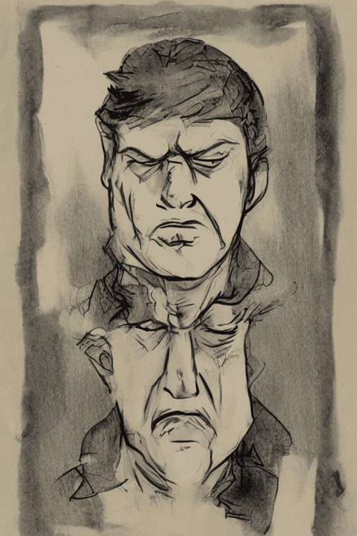 AI generated: Hate Face