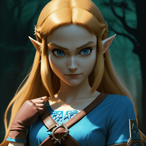 AI generated: Zelda mysterious