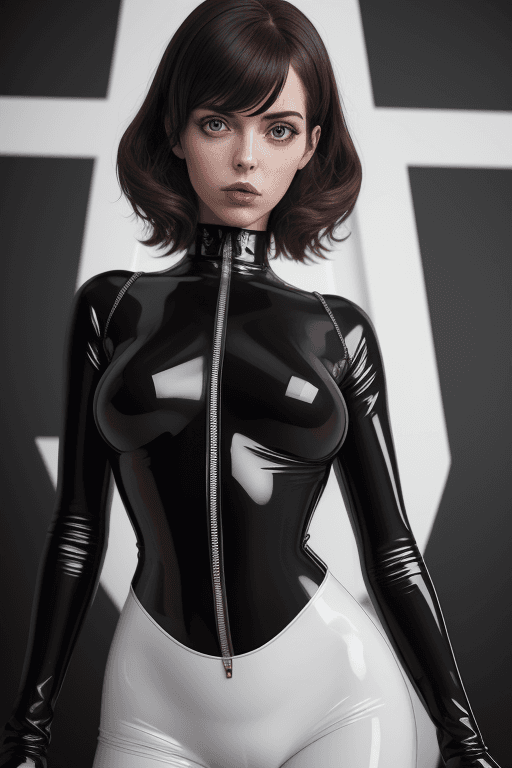 AI generated: <lora:latex-000002:0.6>, best quality, ultra high res, (photorealistic:1.4), 1woman, black latex ,bl...