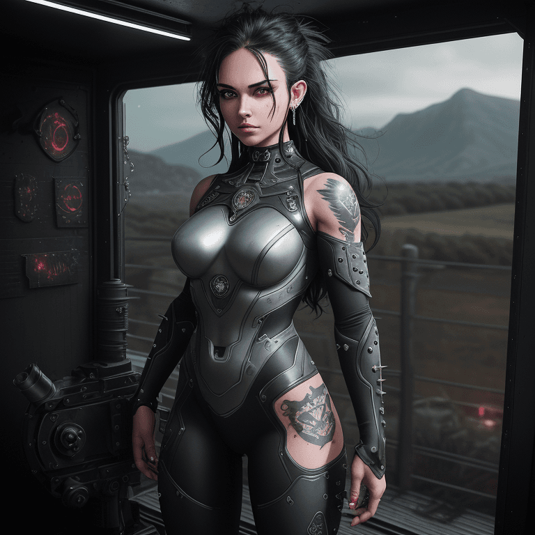 AI generated:  country girl ((exposed breast))  powers life like beautiful woman daughter of Aphrodite Armour stee...