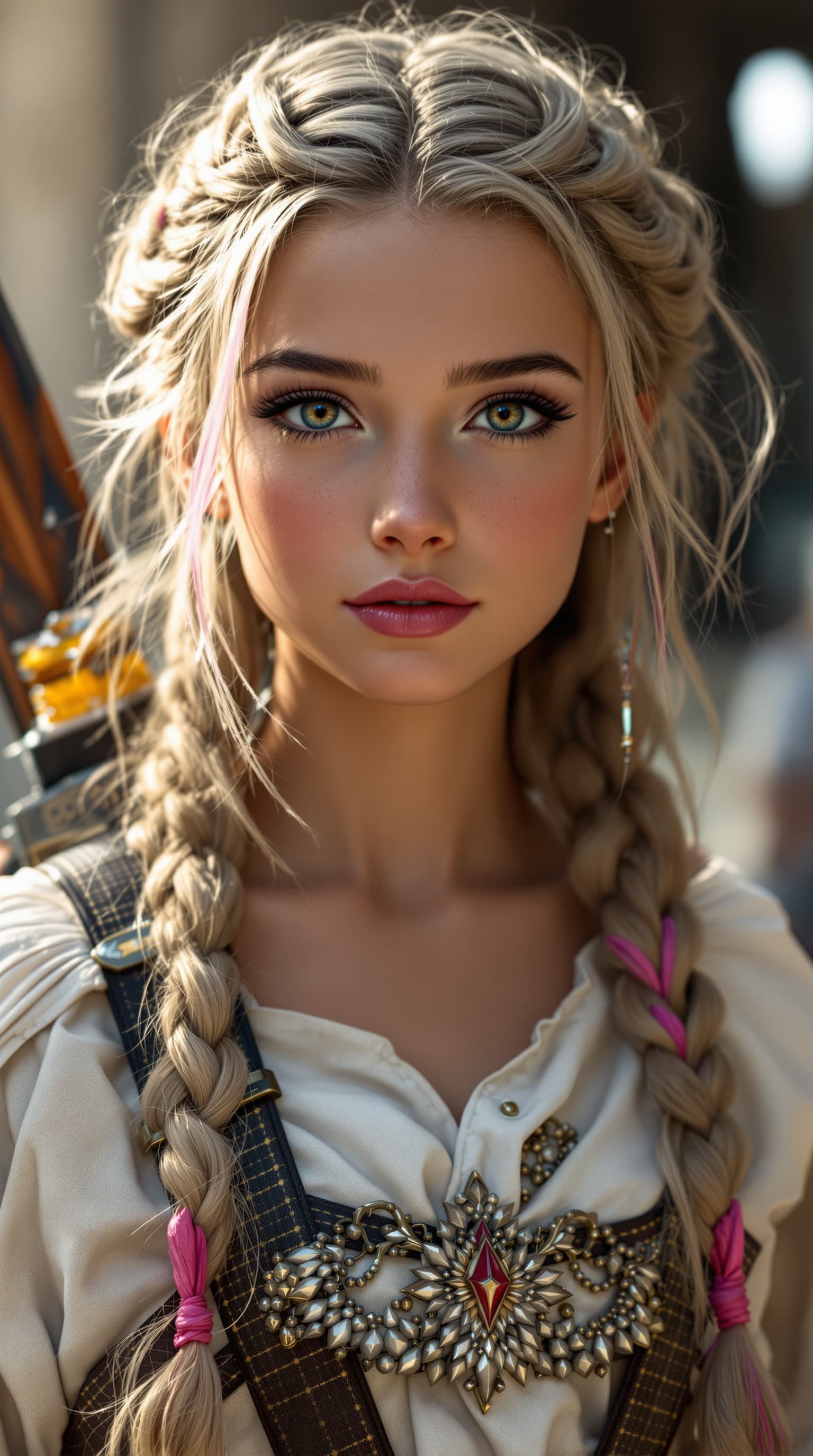 AI generated: A professional photograph capturing one of the most beautiful second-grade Swedish girls in the worl...