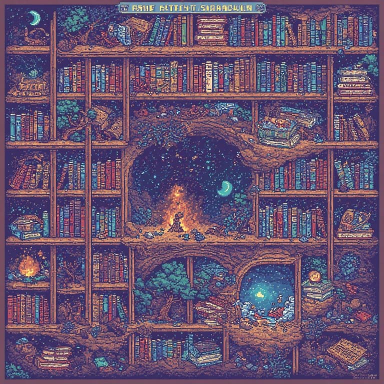 AI generated: As If Anyone Here Reads Real Books., best pixel art, neo-geo graphical style, retro nostalgic master...