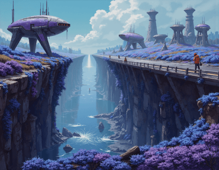[Flux 1d] Sci-Fi Concept Art Landscapes