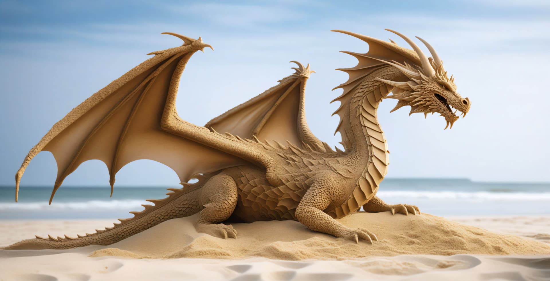 AI generated: (35mmstyle:1. 2), Highly detailed RAW color Photo, (dragon :1) representing fantasy dragon made of b...