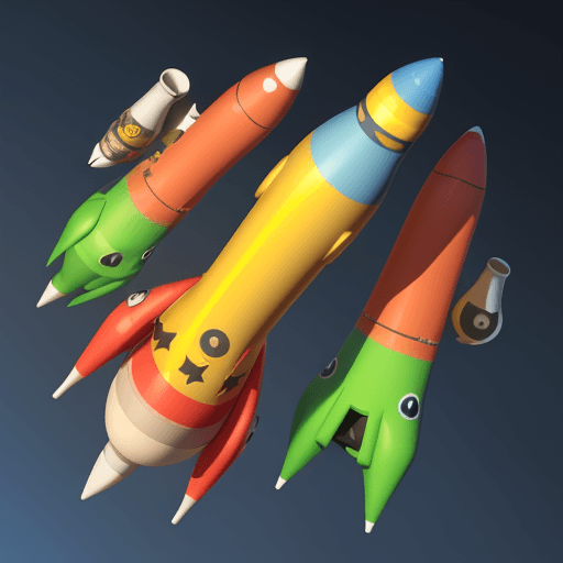 AI generated: 3d image, logo cute rocket AI reggae, in the style of Pixar --ar 1:2 --stylize 750