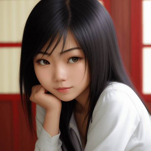 AI generated: asian girl