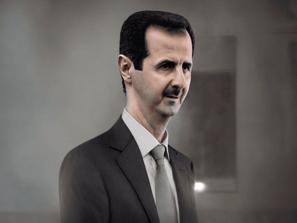 AI generated: portrait of Bashar al-assad with sad face  realistic, cinematic lighting, highly detailed, 4k,  