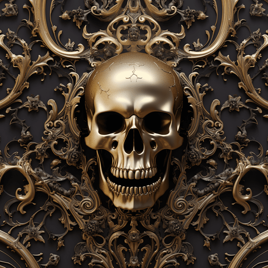 AI generated: the source of future growth dramatic, elaborate emotive metallic Baroque and Rococo styles to emphas...
