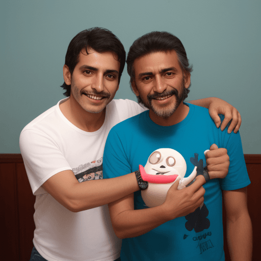 AI generated: el momo con Fredy cruguer