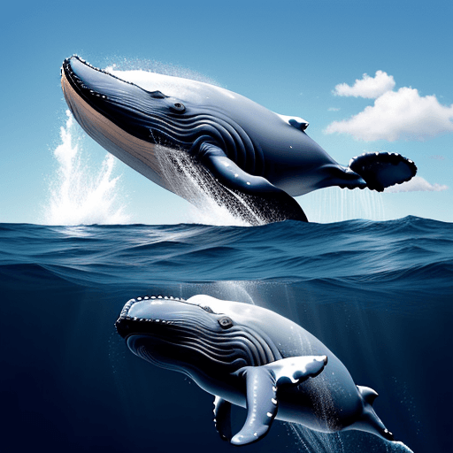 AI generated: Whales in sky

