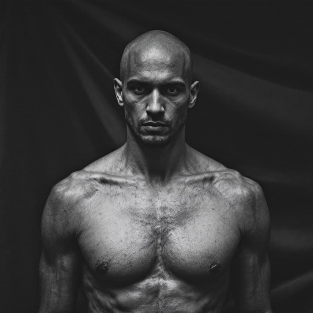 AI generated: Man without clothes 