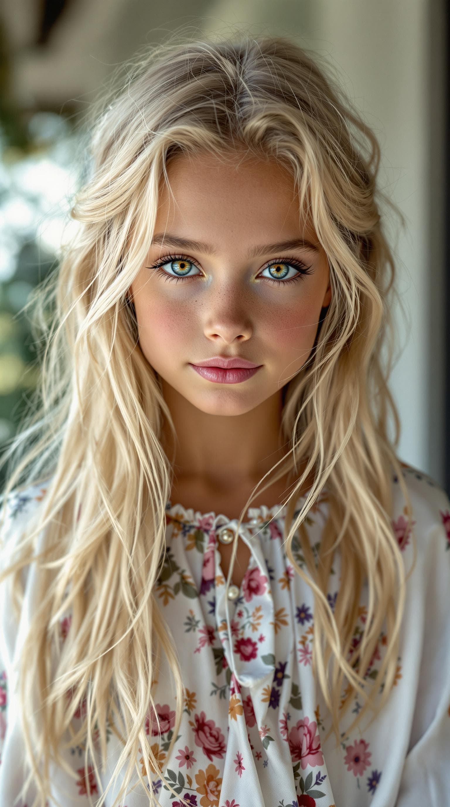 AI generated: a professional photo of a exceptionally of the most beautiful American girl in the world, showing he...