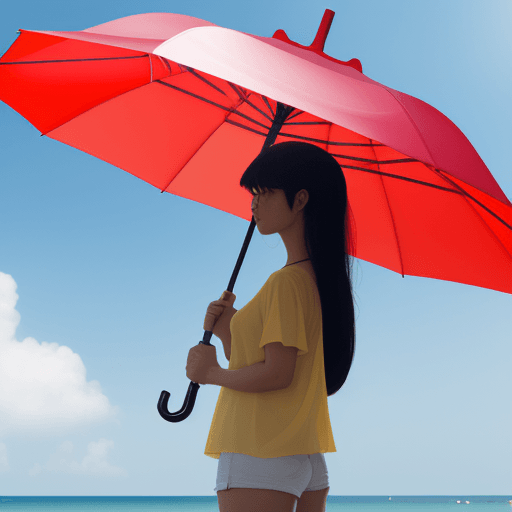 AI generated: 
"An umbrella that won't let you get sunburned."
