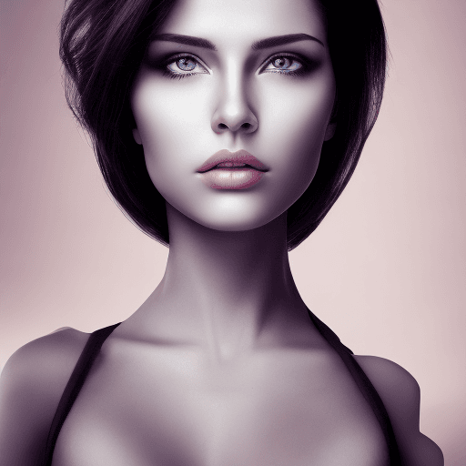 AI generated: Photo of realisitc face of very attractive woman