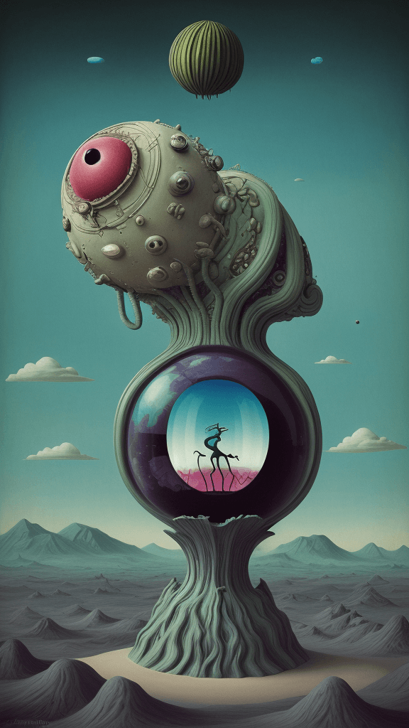 AI generated: surreal composition
surrealist art style
creature art in an absurdist style
surrealist conceptual ar...