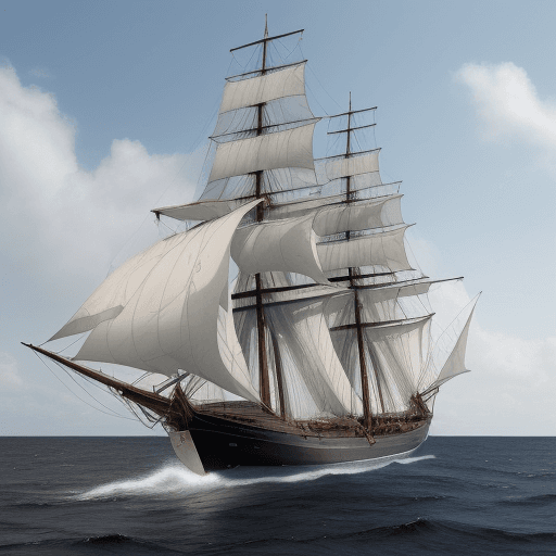 AI generated: Photo of a ultra realistic sailing ship