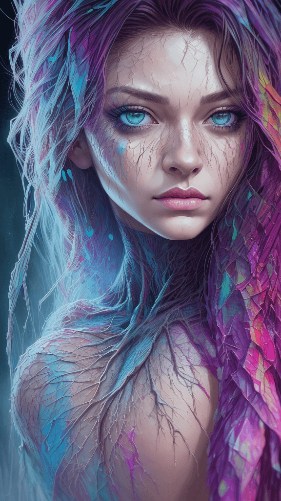 AI generated: Marvel Entertainment Art by Carne Griffiths, (Crystalia Amaquelin), perfect face, perfect body, Knit...