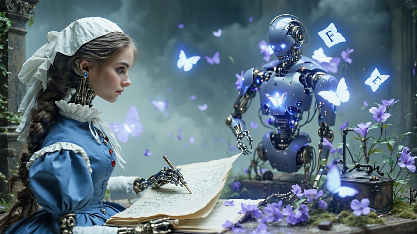 AI generated: Expression: Serene yet determined, showing inner strength and emotional growth.

Uniform: Detailed d...
