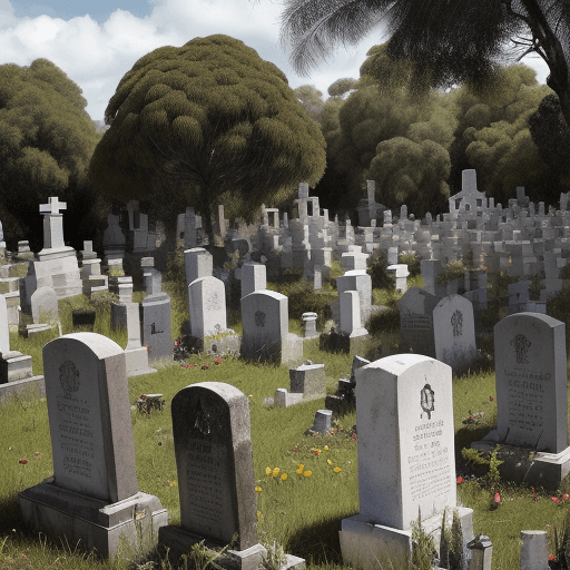 AI generated: El Cementerio de los Olvidados"
En este paisaje macabro y gore, un cementerio abandonado se extiende...