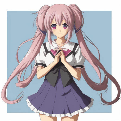 AI generated: anime Kuudere