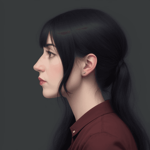 AI generated: profile picture woman with BPD
