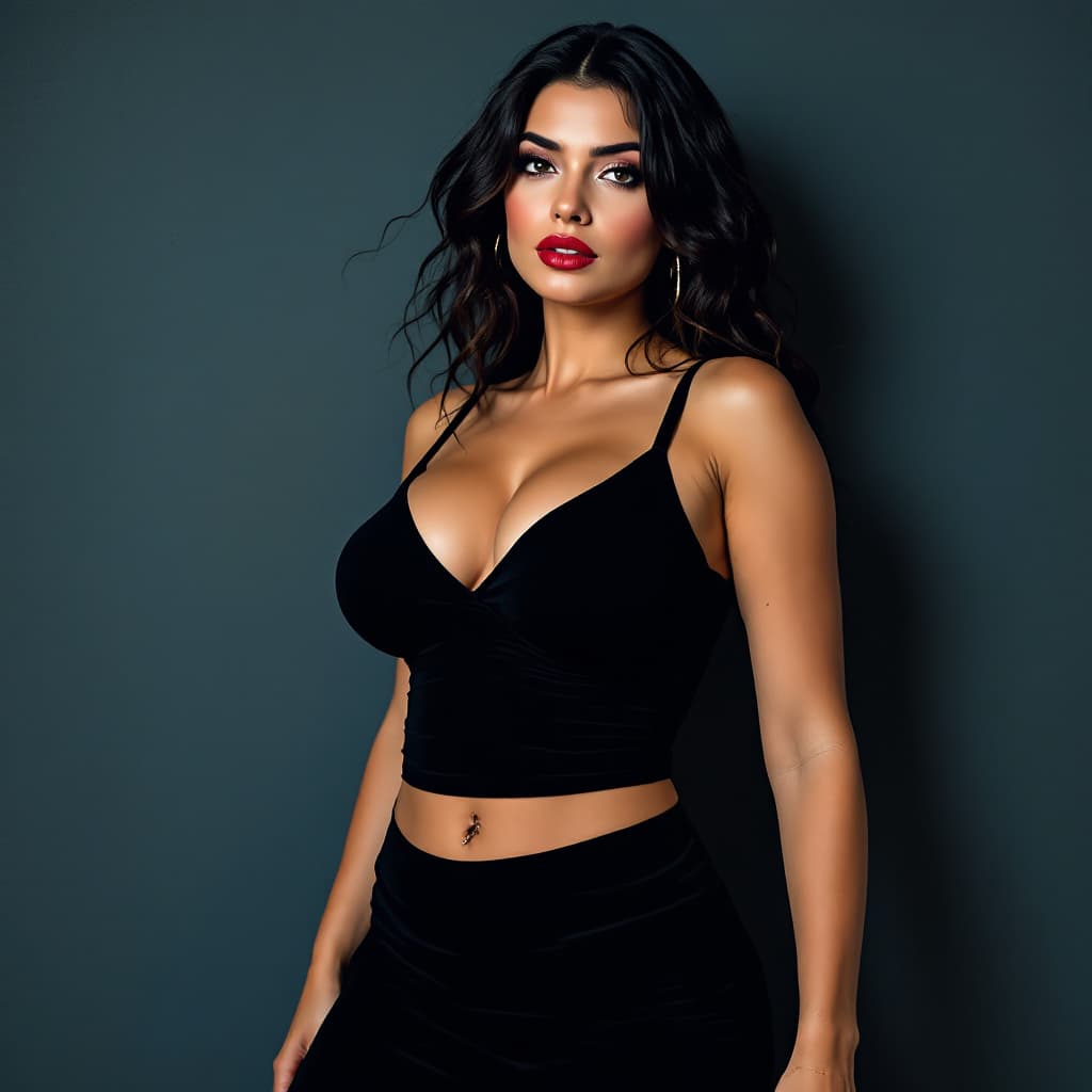 AI generated: mujer mayor con ojos claros y cuerpo entero
