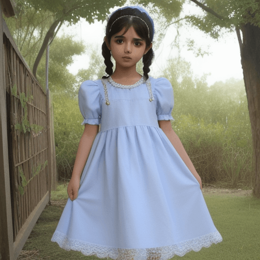 AI generated: Maniqui de niña para inseratr vestidos