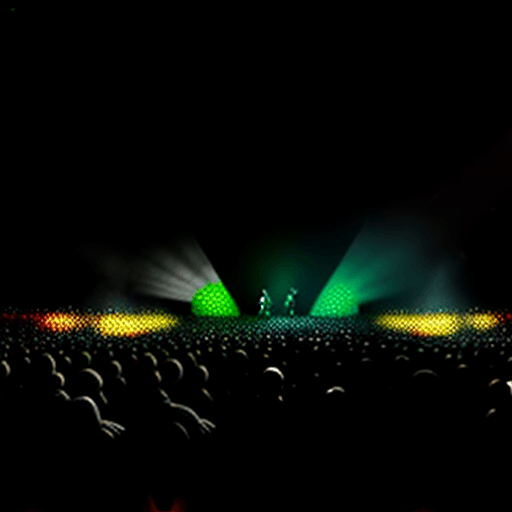 AI generated: Radiohead performing to a massive crowd of aliens, hyper realistic, 8k, nanite rendering, volumetric...