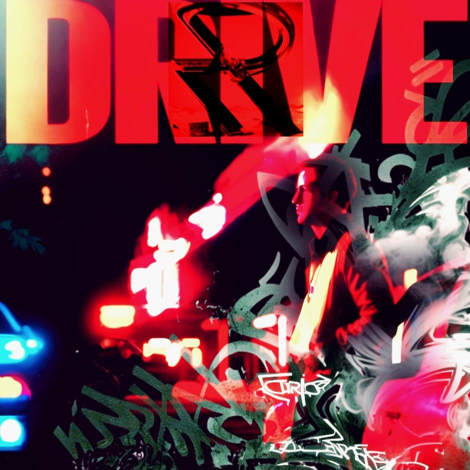 AI generated: Ryan Goslin, in a mist of graffiti and smoke,  mist, ultra detailed,
Standing by his car poster sty...