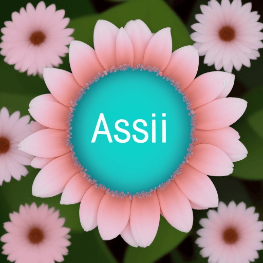 AI generated: create a flowers image whit the word "ASSIL" Hidden in it