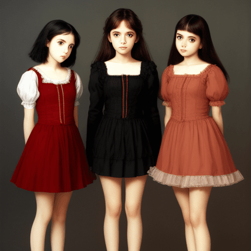 AI generated: three girls