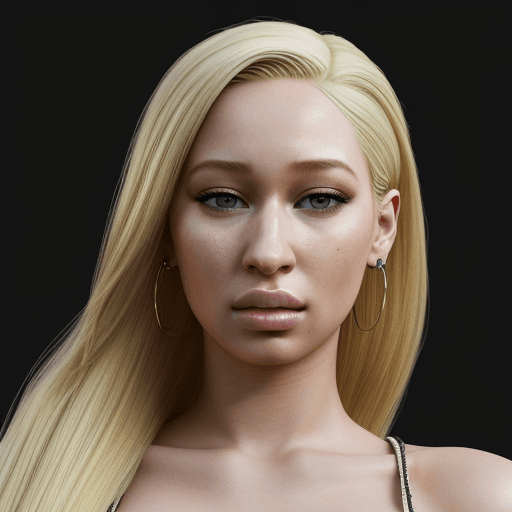 AI generated: hyper realism, high detail,  8k, Photo of a ultra realistic woman mix between Iggy Azalea and Shakir...