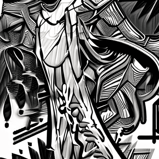 AI generated: a panther in motion, elegant, intricate background, epic composition, dark tones, unforgettable, ver...