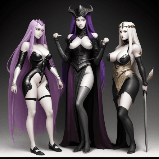 AI generated: The female servants of the Almighty God of evil 