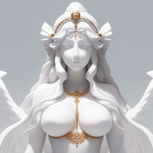 AI generated: goddess, white clothing